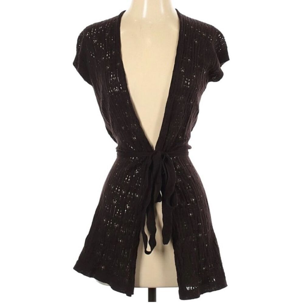 ✨Eileen Fisher Clove Brown Organic Cotton Long Sz Large Cardigan✨